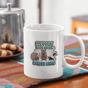 Whimsical Animal Ceramic Mug - Cute Coffee Cup for Animal Lovers, Pet Gift, Birthday Present, Home Decor, Funny Mug