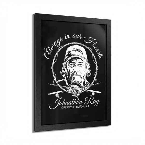 Memorial Framed Poster, Always in Our Hearts Decor, Personalized Keepsake, Fishing Theme Art, Thoughtful Gift for Remembering Loved Ones - Image 10